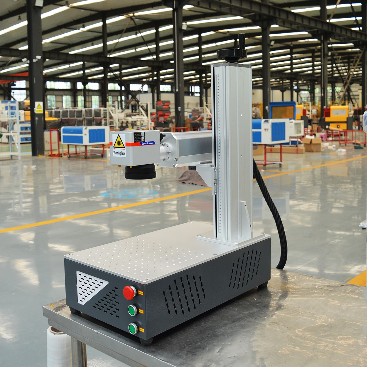 VOIERN metal laser engraver / laser marking machine/ fiber laser marking machine 100w