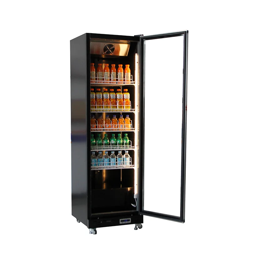 China cheap price Pepsi beverage air display cooler stand cold drink cooler with LED light large size cold drink display fridge