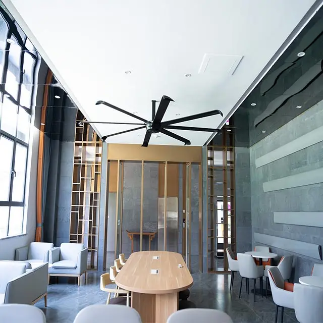 Best Outdoor Commercial 0.4KW HVLS Ceiling Fan with PMSM Motor