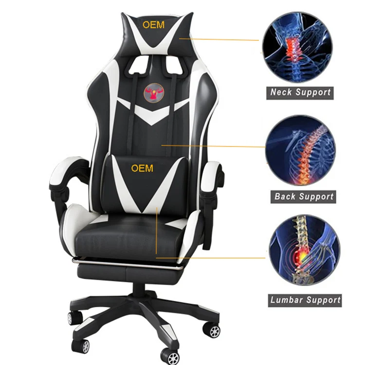 Роскошная мебель для дома, недорогое эргономичное кресло из искусственной кожи, современное офисное кресло для компьютерных гонок и игр