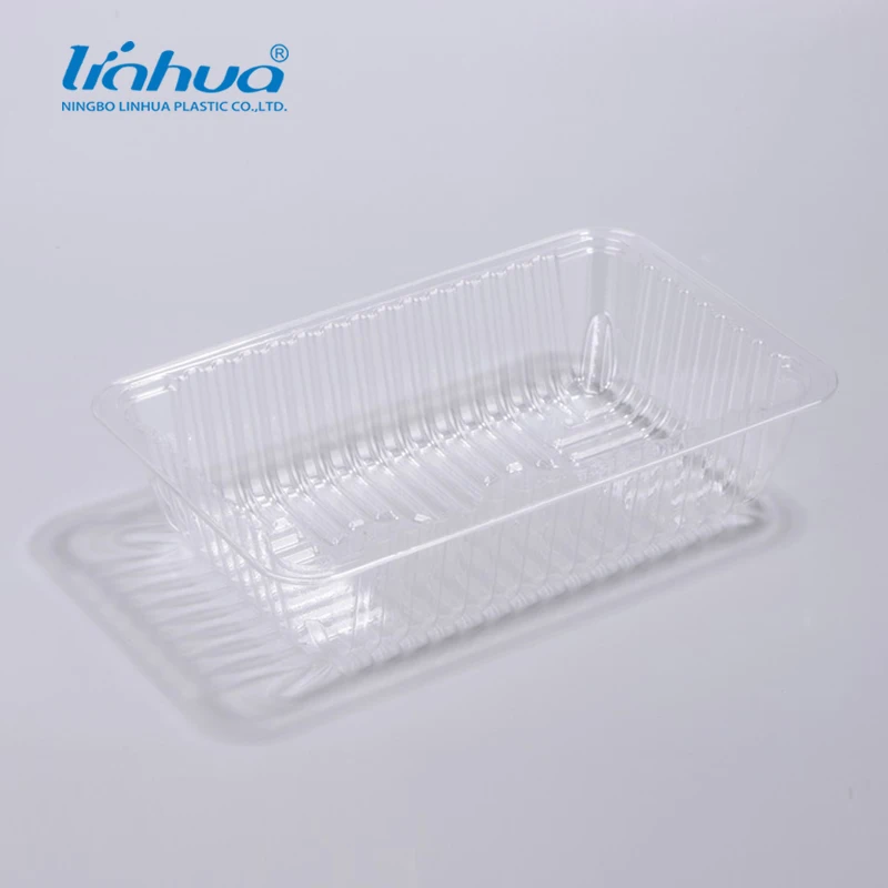Customized  PET  Tray Food Grade Plastic PET Trays For meat Food Packaging Container