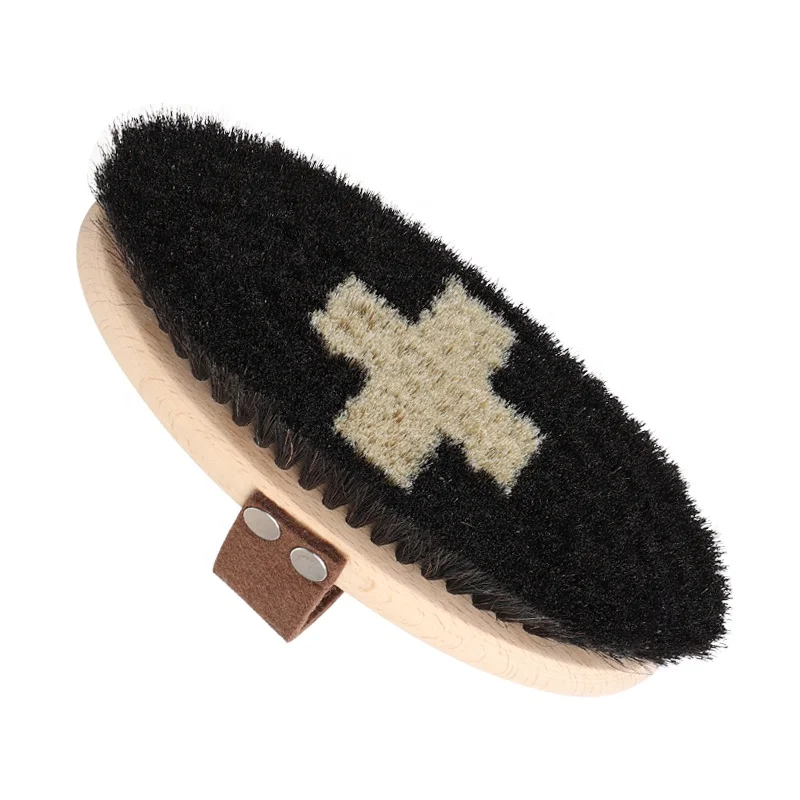 Factory Wholesale Custom Logo Wooden Horse Grooming Brushes