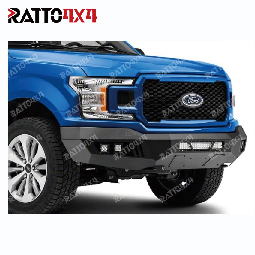 Ratto Universal Customized Aluminium Alloy Ford Ranger Front Steel Bumper For 4x4 Pick Up Truck Ford Raptor