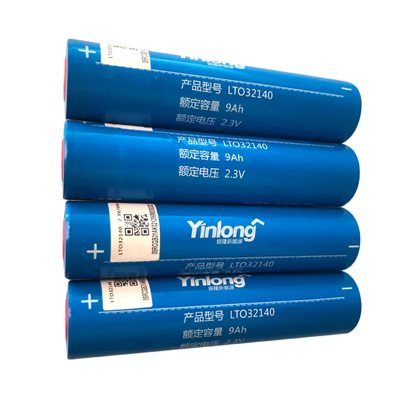 2.3v 9Ah Yinlong LTO32140 2.3V 9Ah B Grade Cylindrical Lithium Titanate LTO Battery Cell