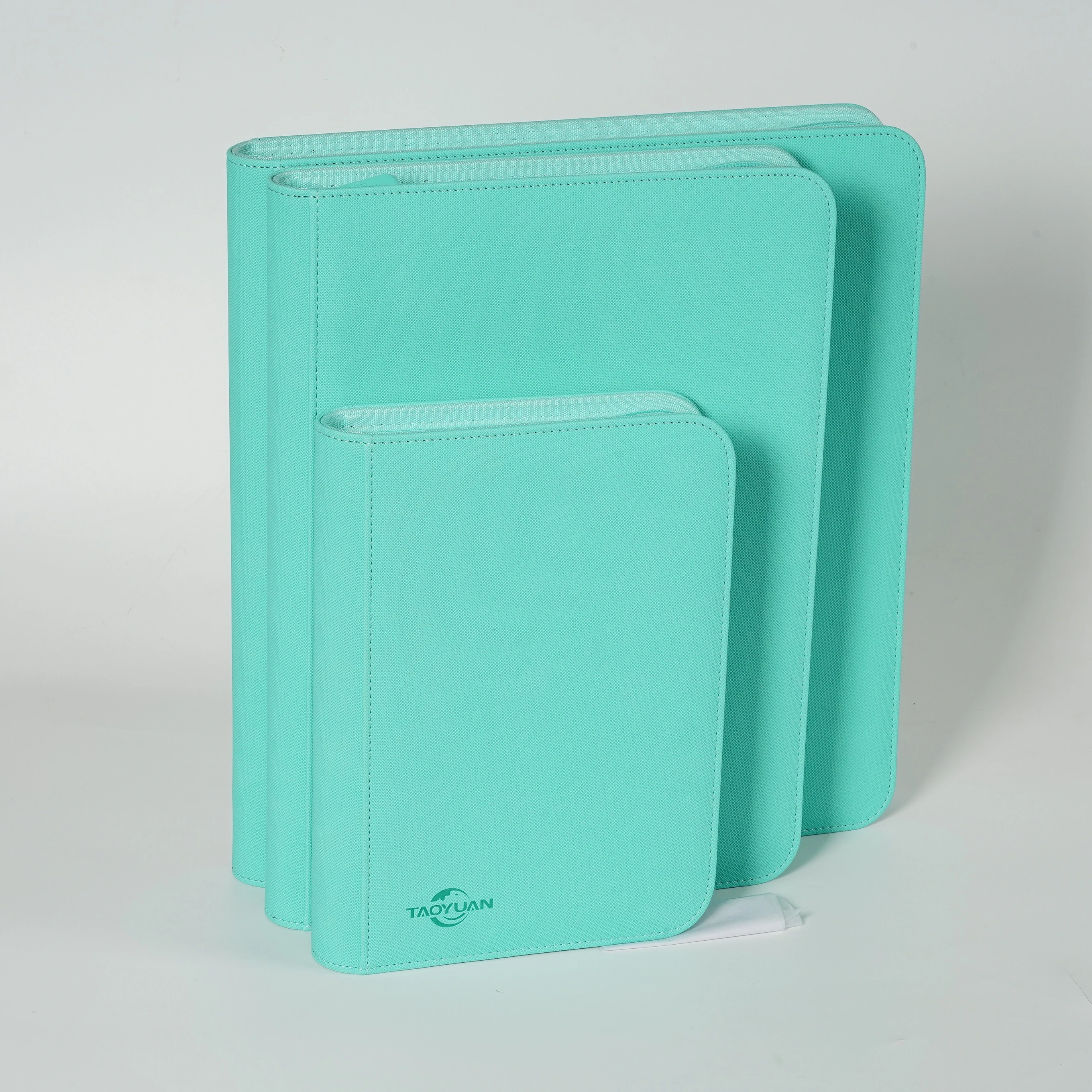 Poke Card Folder Gold Nice OEM Customized Style Packing School Office Logo Printing Custom PU Leather A6 Leather Products Album