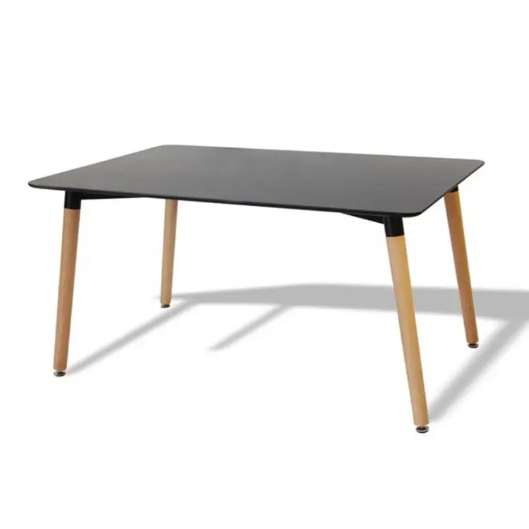 Factory Wholesale Modern Design Wooden Dining Table Set With Rectangle Top For