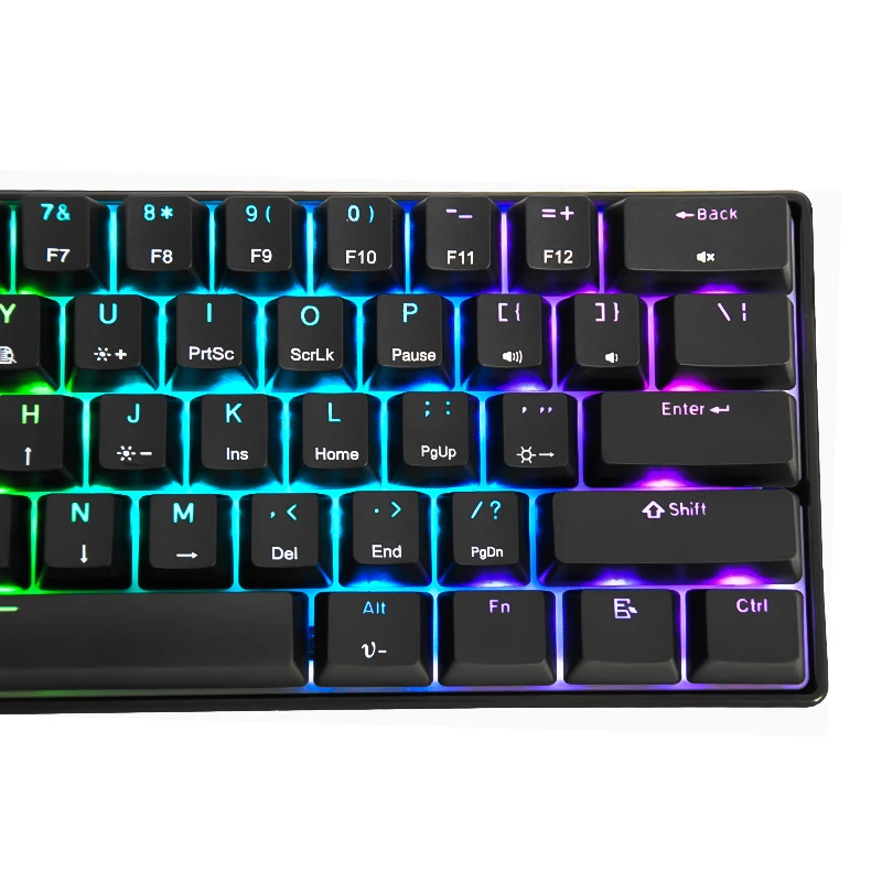New ODM OEM manufacturer 61 keys RGB Gaming Mechanical Keyboard JK-61AA