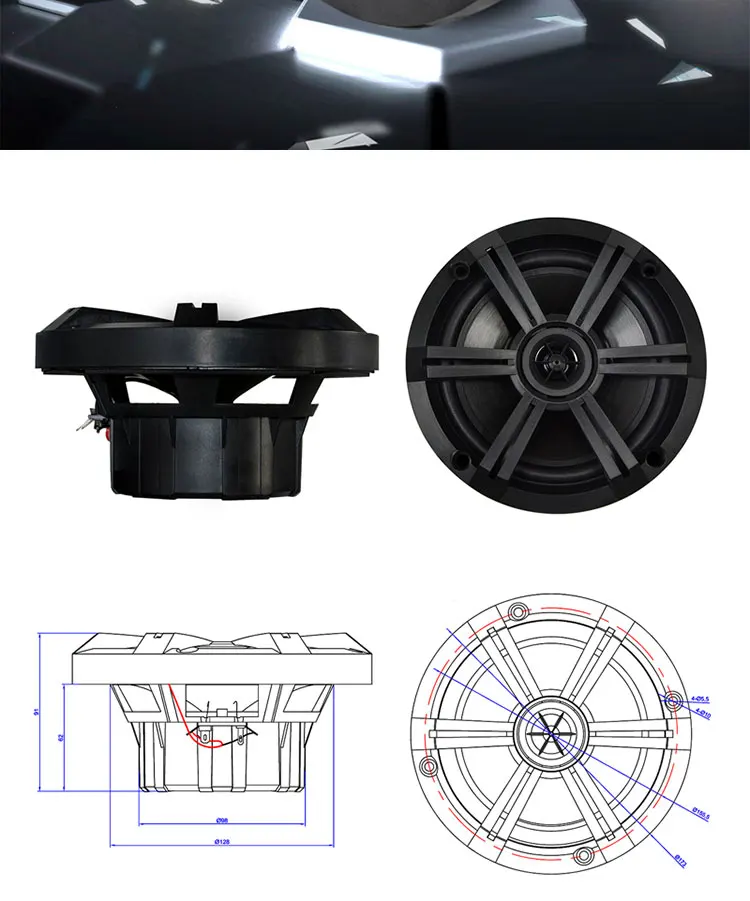 
Hot sell outdoor marine audio waterproof speaker 