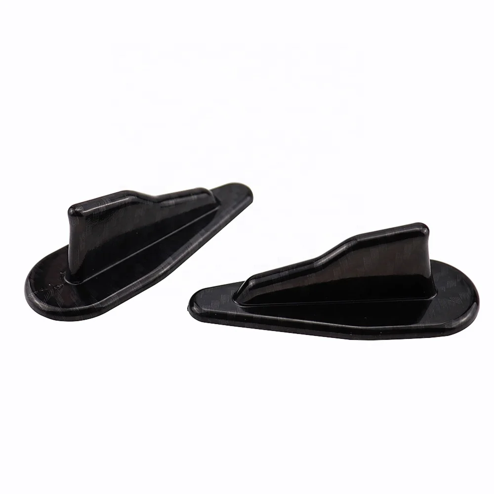 
1 pcs Car Tuning EVO Styling Shark Fin Diffuser Spoiler Wing Windshield Vortex Generator Universal for Roof Windscreen Bumper 