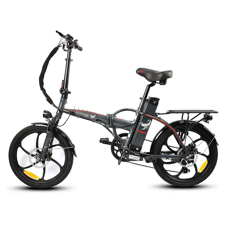 Jager Bikes Scorpin S2 E-bike All Wheel Rim 48V/16AH Battery Fat Tire Portable Folding Electric Bike