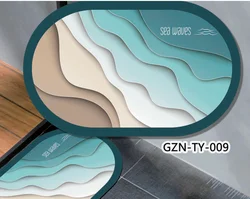 Water Absorbent bath Rug Set Rubber Door Mats Anti Slip Diatom Mud Floor Mat bath mat cartoon print custom