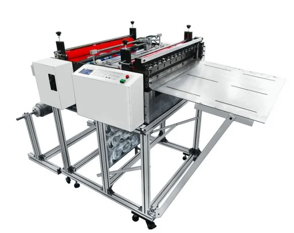 SG-YHD-L500 Industry Use Sticker Paper Roll To Sheet Cutting Machine Fast Speed Roll Stickers Paper Cutter