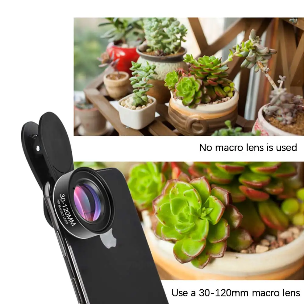 Odm/Oem 30-120mm Mobile Camera Lens Phone Macro Lenses  Macro Lens For Mobile Phone