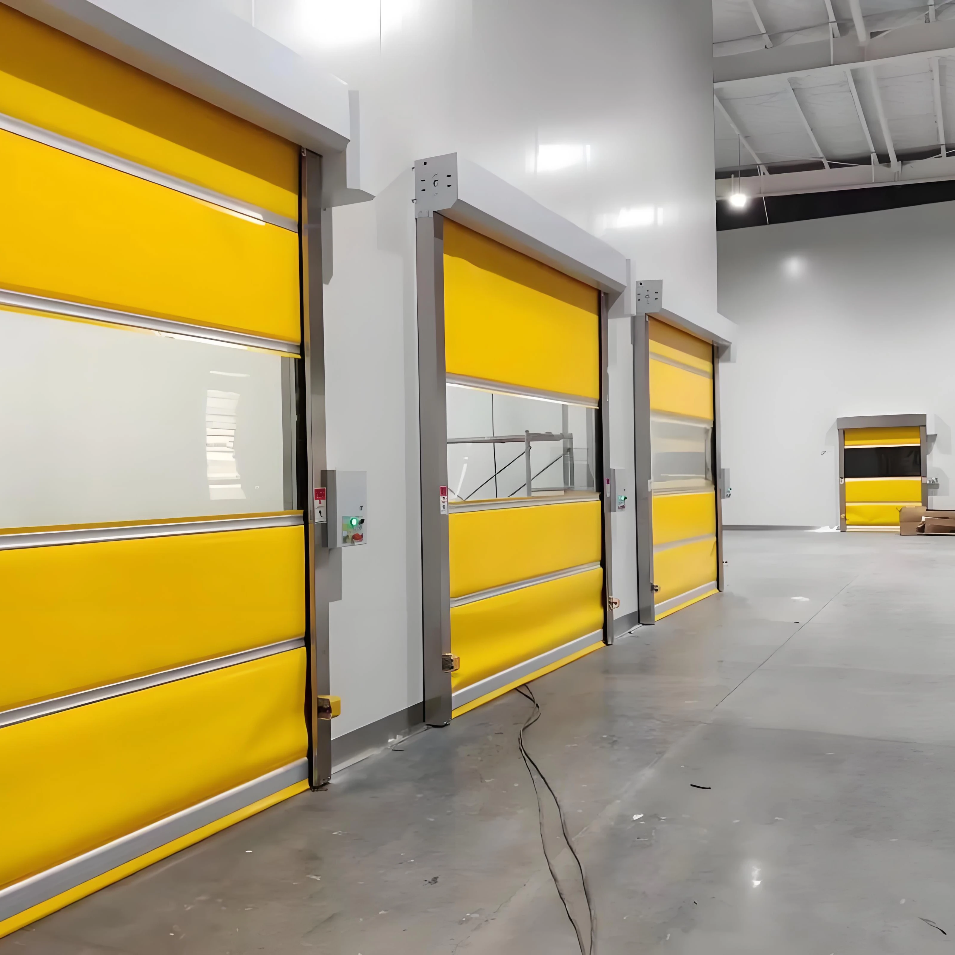 Customized PVC quick rolling shutter door suitable for garage and warehouse doors