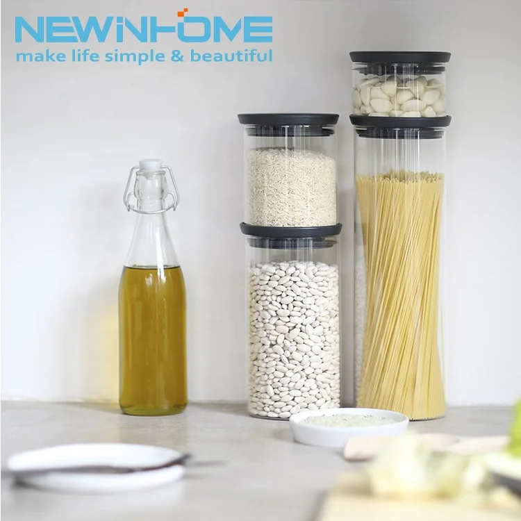 
Reusable Food Packaging Jars Plastic Kitchen Canister Empty Wholesale 