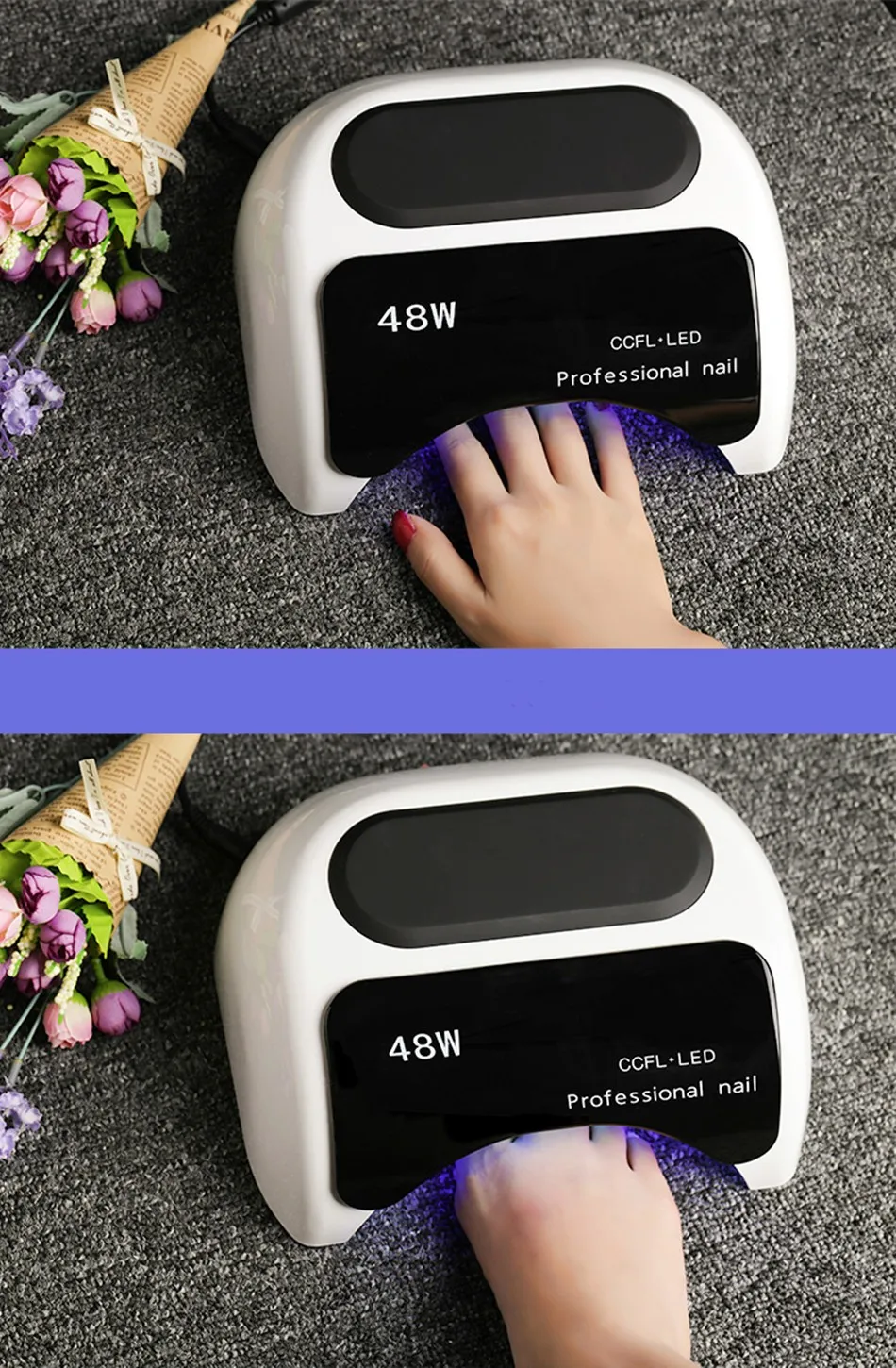 Professional 48W UV Lamp Nail Dryer For Nail Gel Varnish Curing Art Manicure Automatic Sensor Nail Tools