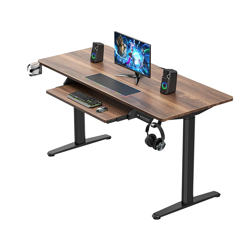 Эргономичная офисная мебель ручной подъемник сидячий стенд Регулируемый стоячий стол RGB светодиодный компьютерный
