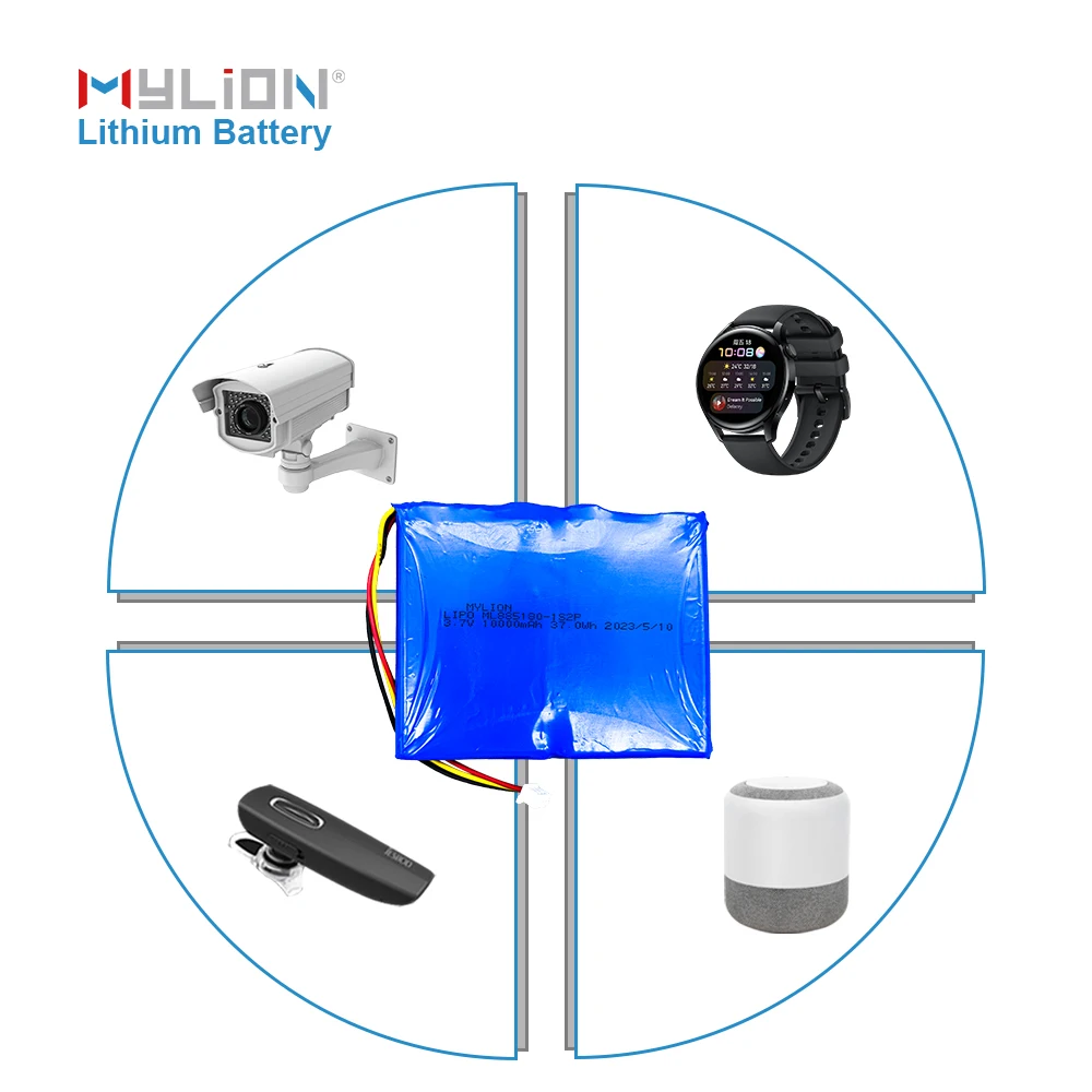 High Quality 3.7V 10000mAh 885180 Rechargeable Polymer Battery Lipo Suitable For Toy Power