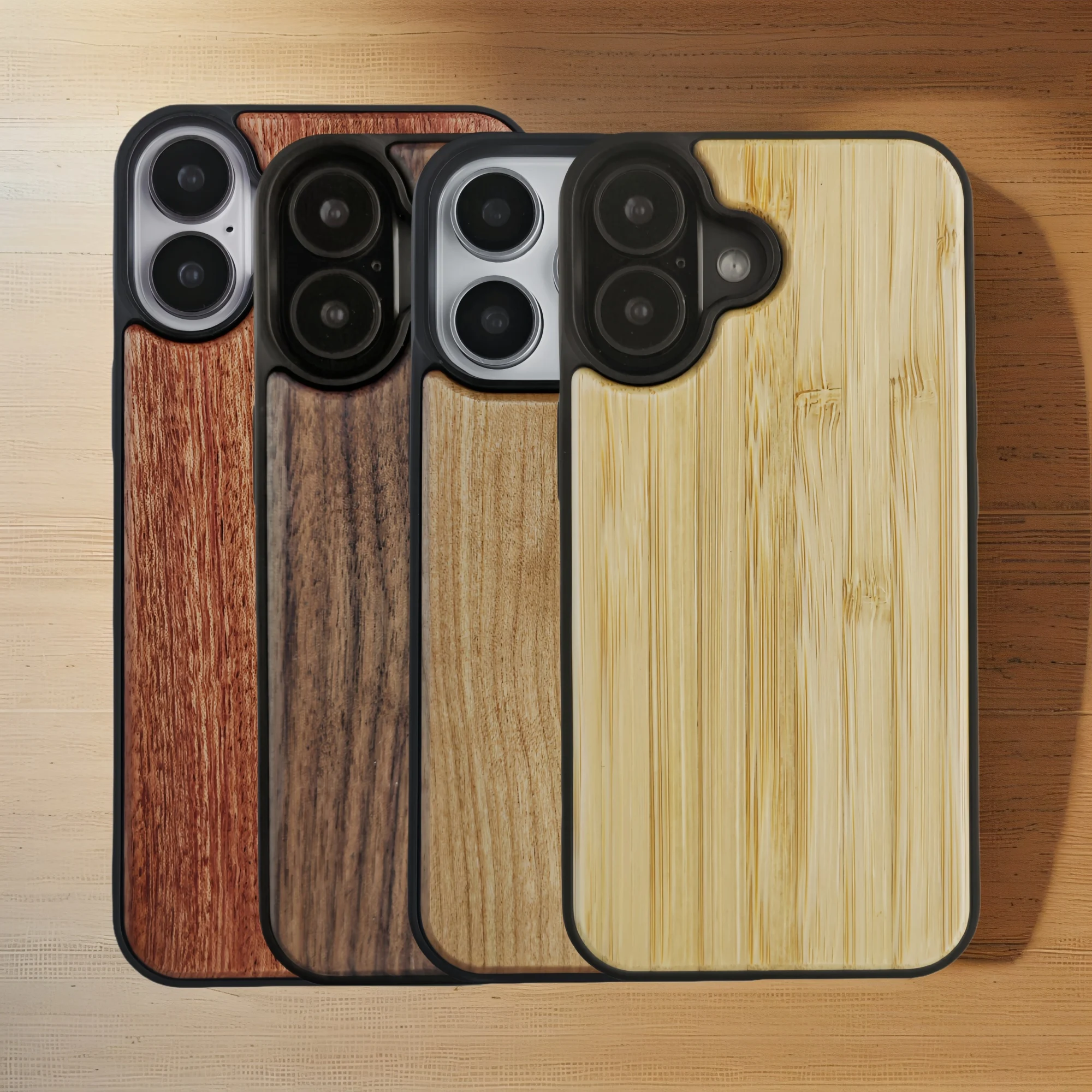 Earthy Walnut Wood Phone Case for iPhone 16 Pro Max Minimalist Trendy Business Mobile Phone Case for 15 Plus 14 13 12 11 Pro