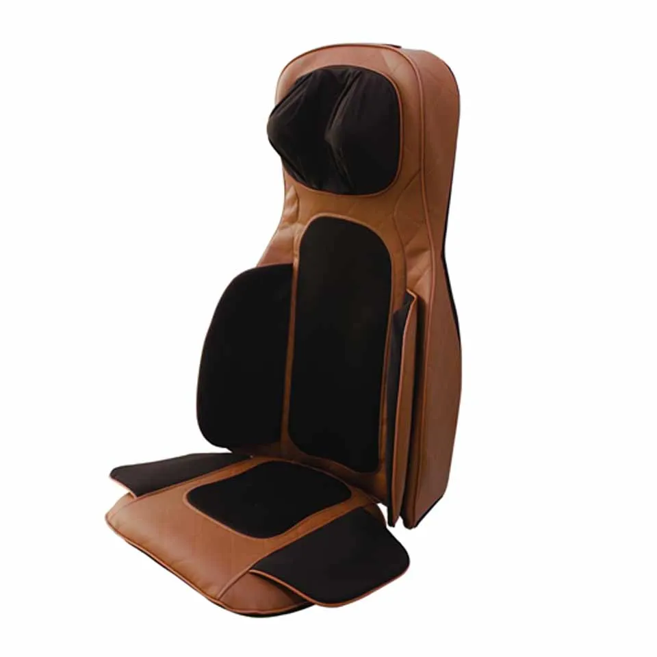 New Kneading Relax Shiatsu Infrared Roller Heating Full Back Body Vibration Massage Chair Cushion for Home Car Use