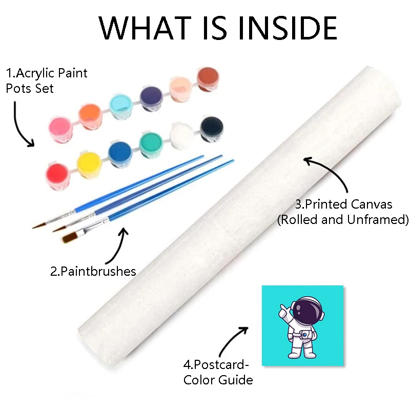 custom hand painted canvas pine wood panda painting by numbers for kids students