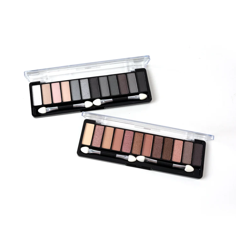 Частная этикетка 12 Цвет клавиши пианино»; Набор кисточек для макияжа продукты водонепроницаемый металлический блеск Тени век