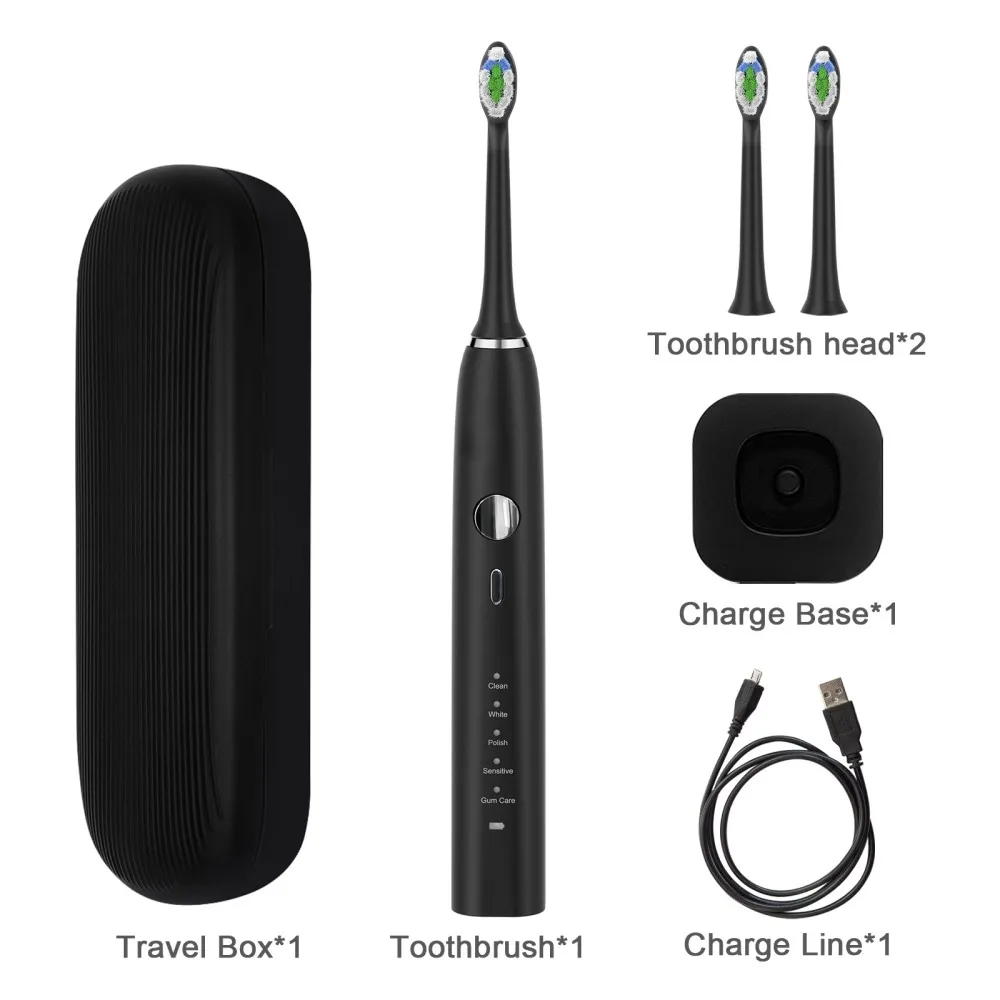 Oral care trending auto sonic electric toothbrush home cleaning teeth electric toothbrush set
