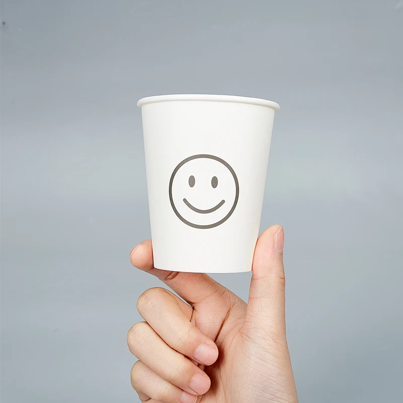 Low MOQ  Food Grade PE Coated Raw Material Paper Cups Custom Printed Paper Logo Cup For Business