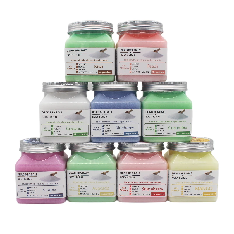 BS01C Privated Label Low MOQ Low Price Aloe Vera Coconut Turmeric mango Strawberry Ice cream Vegan Skin Care Body Scrub