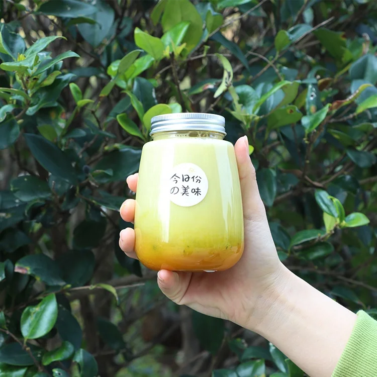 Оптовая продажа, ПЭТ 12 унций, бутылки для сока с крышками