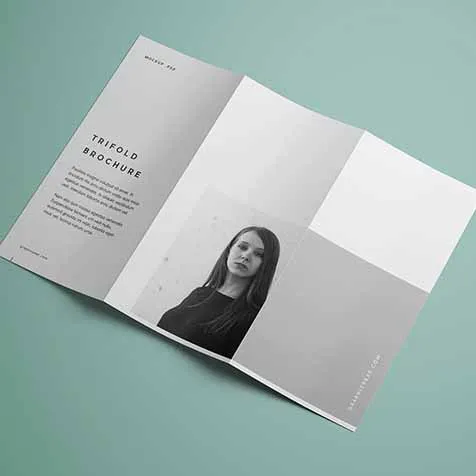 Custom packaging & printing services A5 A4 A3 art paper menu flyer leaflet printing trifold brochure printing