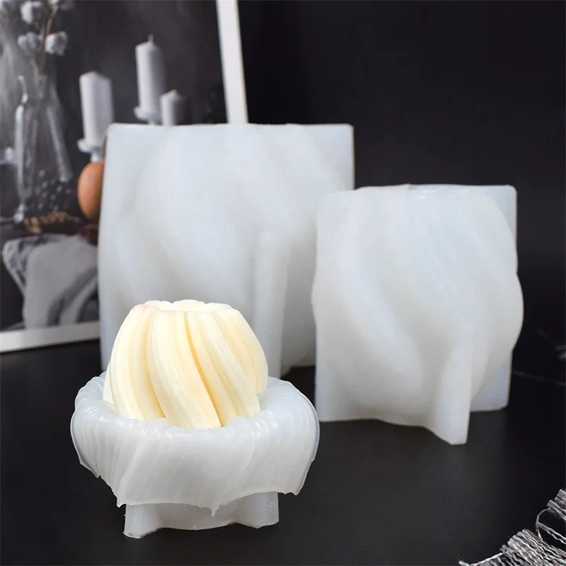 Мульти стиль Diy с завязанными глазами Девушка Абстрактное Искусство Современная круглая коническая U-образная стерео ароматерапия силиконовая резиновая форма для свечей