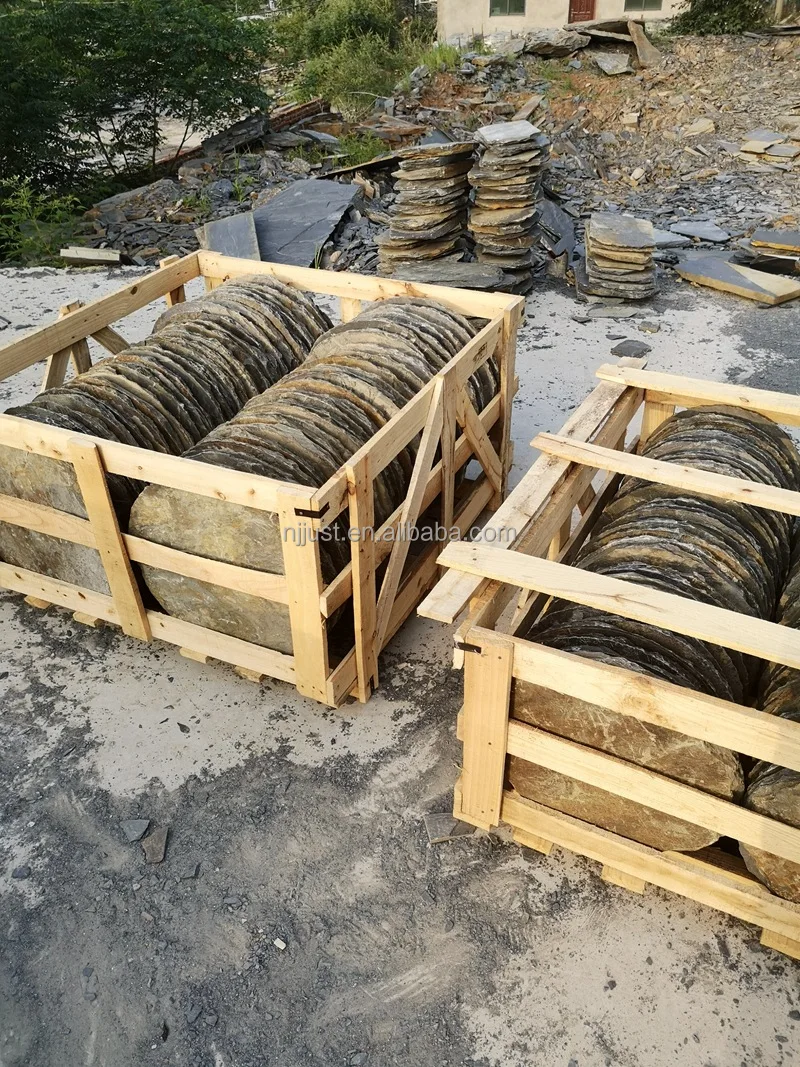 Natural stone round landscaping paving stone,gravel stone,square stepping stone with multiple sizes from China factory