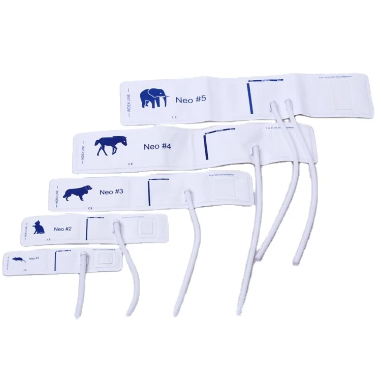 2022 new Disposable Non-woven single tube animal nibp cuff