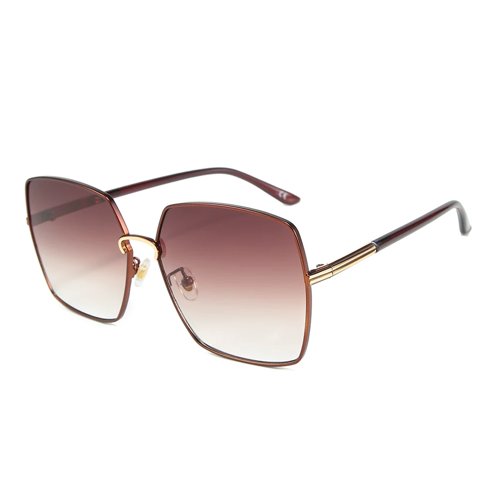 2024 BLONGU Shades Fashion Women Men Newest Gradient Lens Glasses Oversize Big Fame Fashion Sunglasses