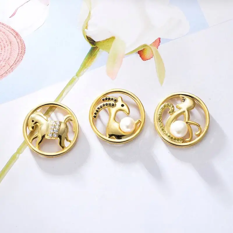 Peishang Factory Custom Custom-Made Hot Animal Zodiac Sign Dragon Horse Tiger Dog Asian Necklace