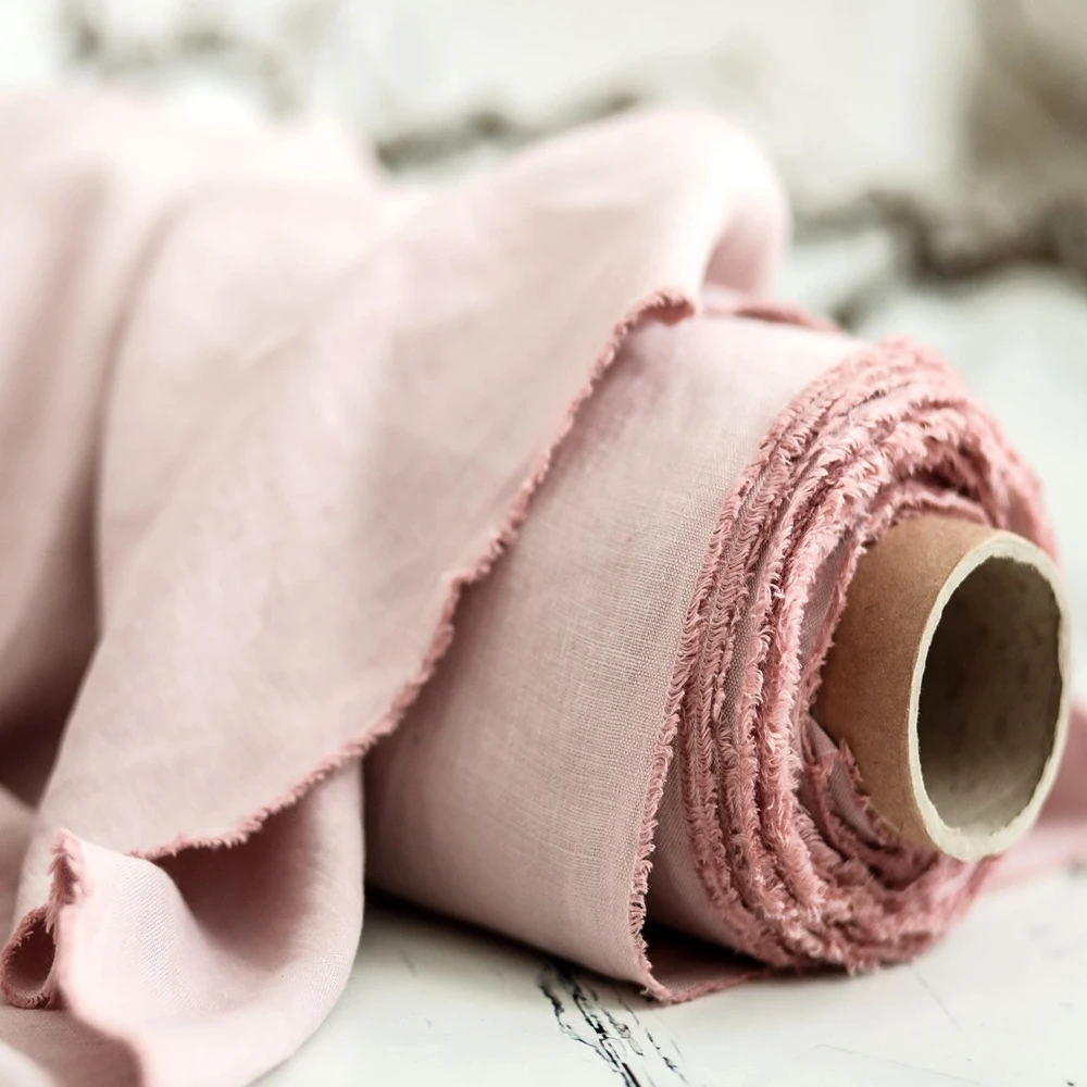 Sand Washed Irish Linen Fabric, 100% Flax Linen Vintage Washed Fabric