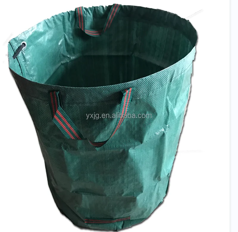 PP Plastic Loop Storage Bucket  Lawn Garden Bags Reusable Yard Waste Bag from BSCI factory