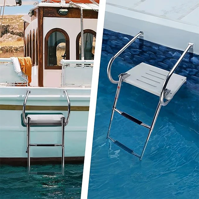 Marine Ladder Boats Folding Telescopic Platform Ladder Boat Stainless Steel Accessories