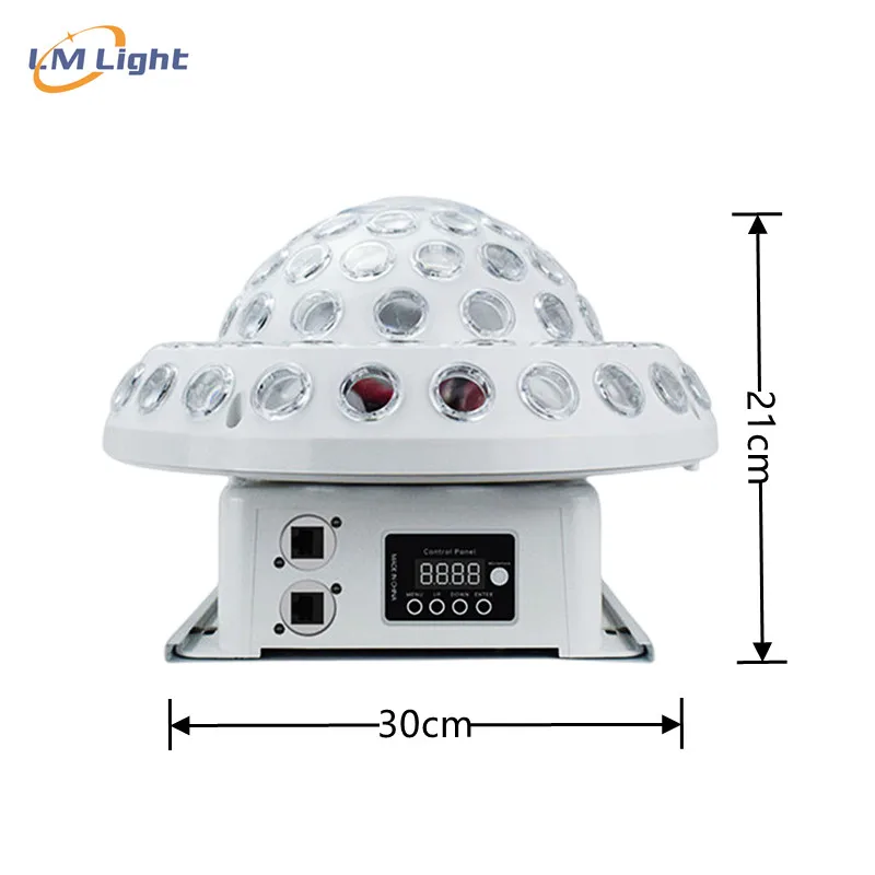 Hot sell DMX sound control magic ball rgb led stage light indoor stage show rgb animation dj disco laser light