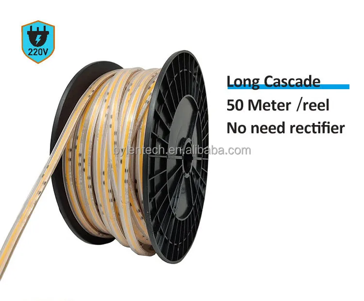 Inbylen индивидуальная Светодиодная лента Cob 220 В 50 м 3000k 4000k 6000k cob