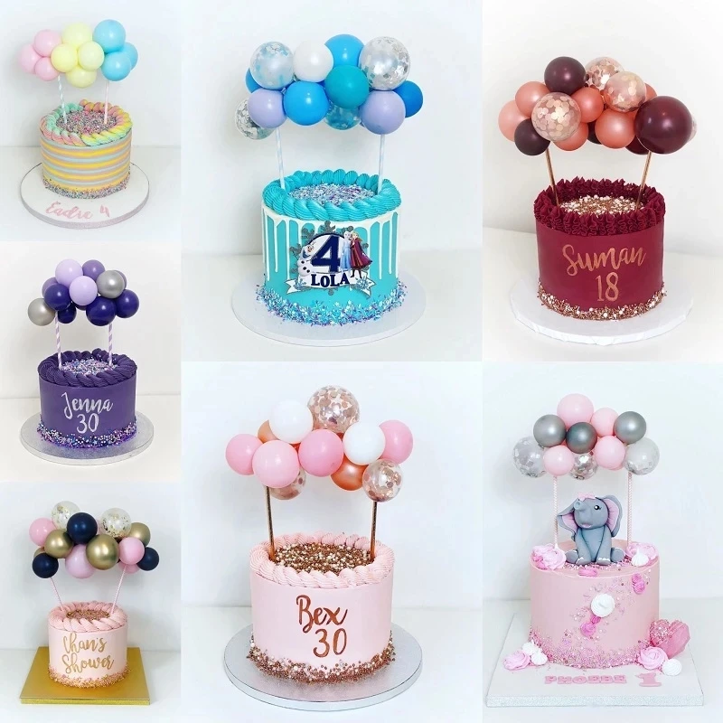 Настраиваемый воздушный шар, облако, торт, Топпер, мини-воздушный шар, гирлянда, торт, Топпер, 10 шт., 5 дюймов, воздушные шары для дня рождения, Baby Shower SET0641