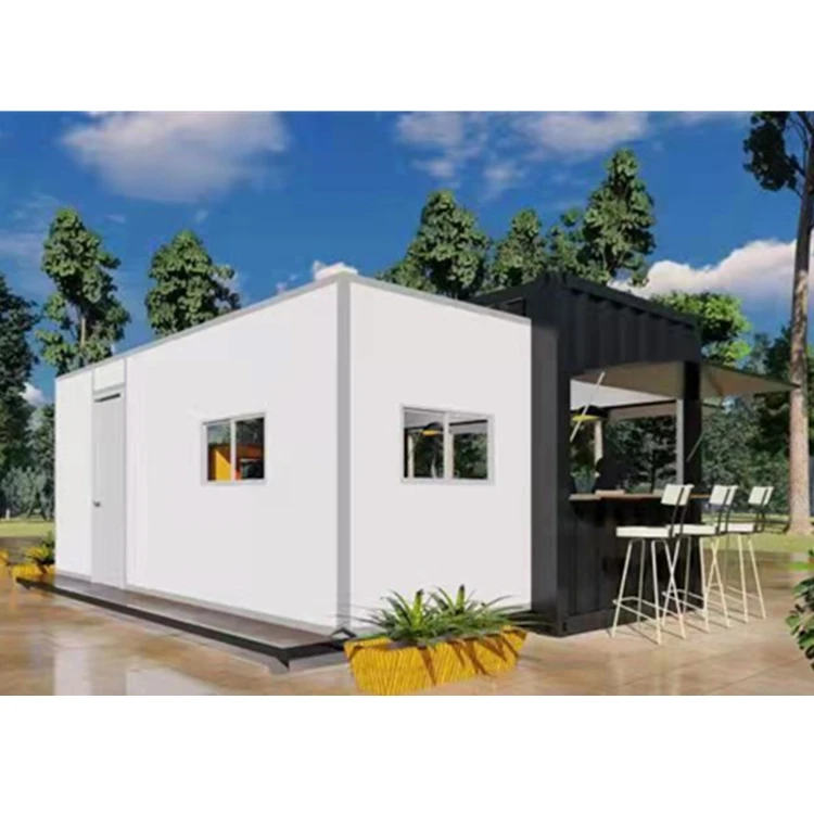 Foldable luxury wood flat pack modular glass house sun room villa prefab houses