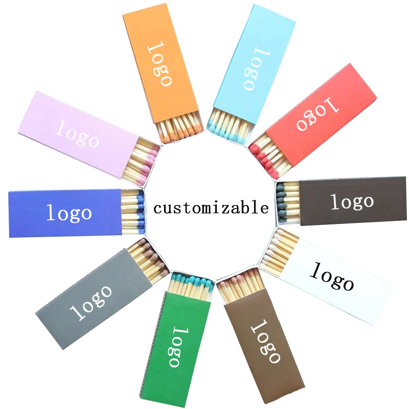 Wholesale low price colorful customized safety material long matches matchsticks and matchboxes