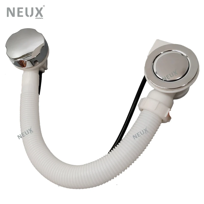 Wholesale Chrome Hair Catcher Flexible Pop Up Plastic Bathtub Drain With Overflow