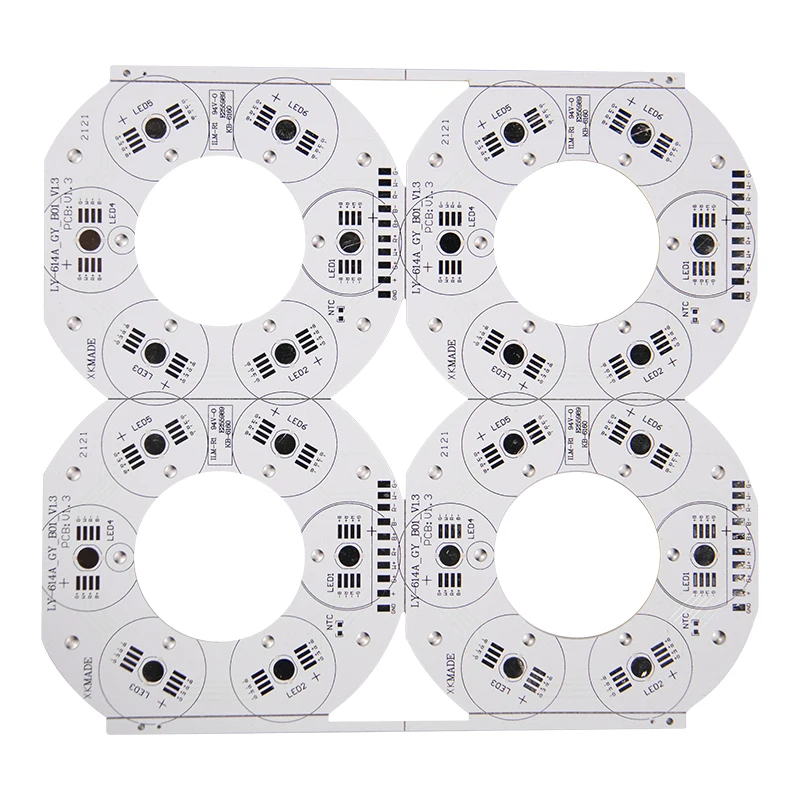  Высококачественные светодиодные лампы PCB factory pcba ROHS 94V0 2835 3030 chip led mcpcb Алюминиевая СВЕТОДИОДНАЯ