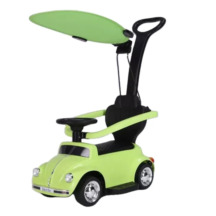 Licensed Beetle children toy baby ride on car push bar walker electric car for girls