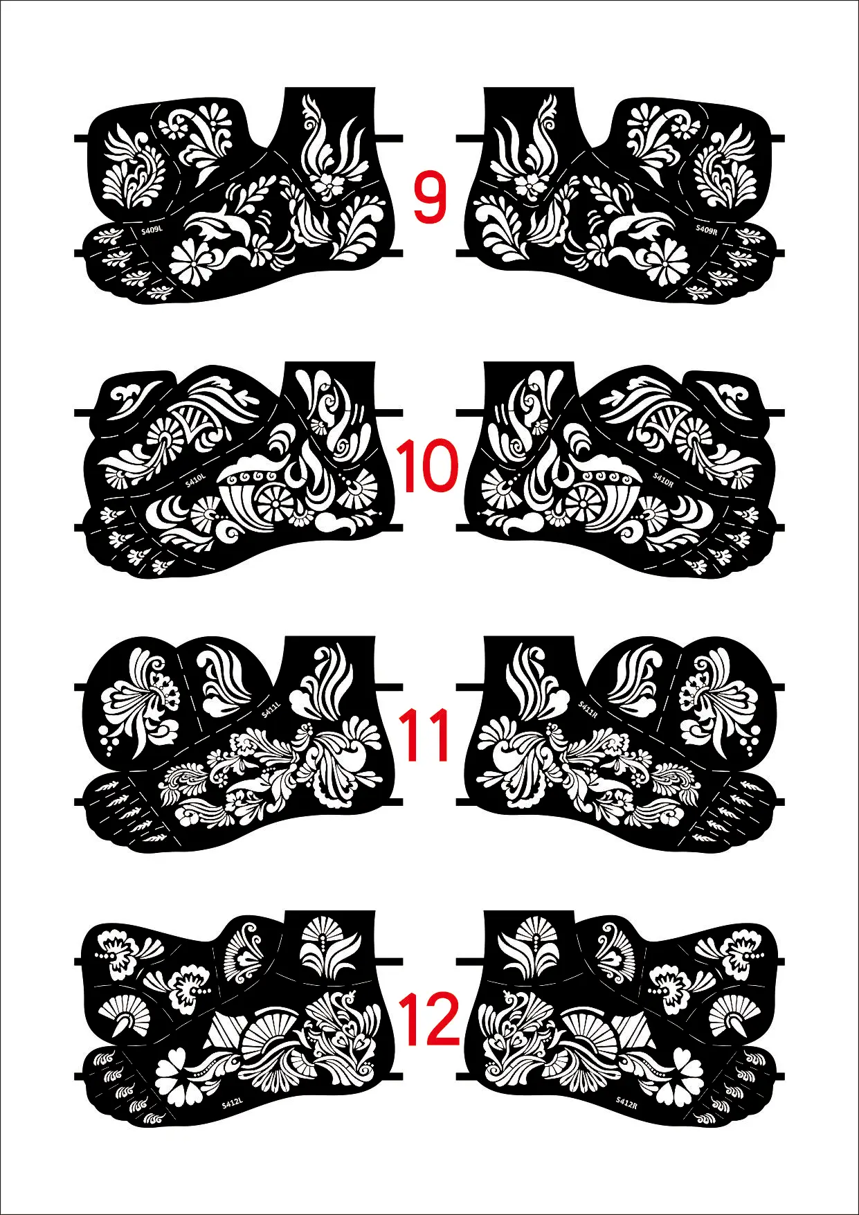 Wholesale India sticker henna tattoo stickers temporary small hand foot tattoo stencil