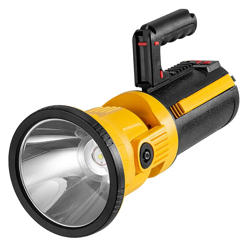 Guangdong Multifunctional Night Security Hunting Rotating P50 LED Hand Searchlight with Detachable Handle and Stand