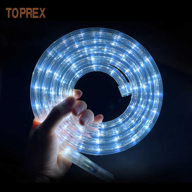 Residential Outdoor RGB LED Rope Lights 24v/220v Warm White 3000K CCT Decorative Permanent Light Strip Remote Control Switch